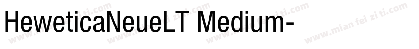 HeweticaNeueLT Medium字体转换
